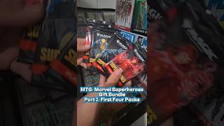 Getting into the Gift Bundle packs today. #mtg #marvel #Superheroes #giftbundle #cards #pulls #magic