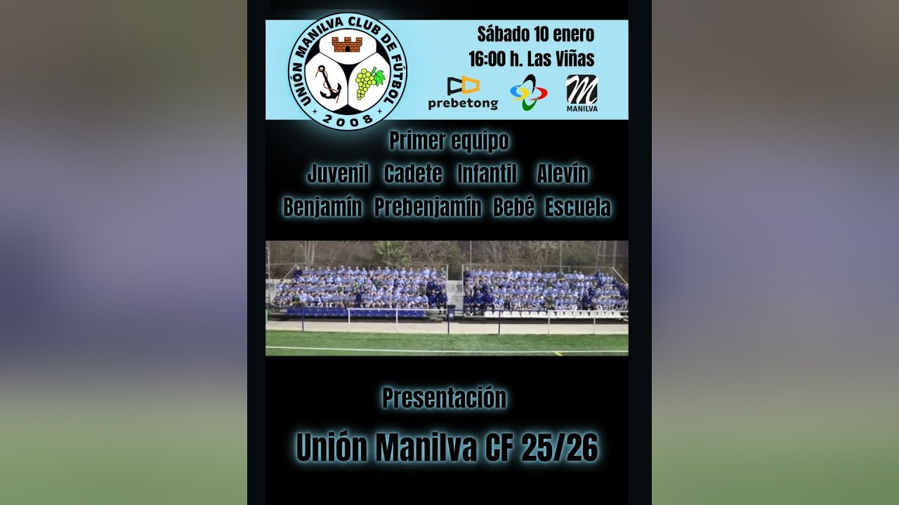 Acto de presentación de la Unión Manilva CF