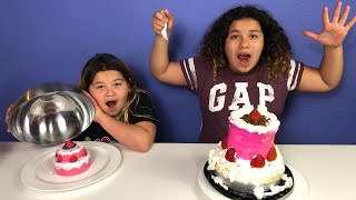 SQUISHY FOOD VS REAL FOOD CHALLENGE 2!!