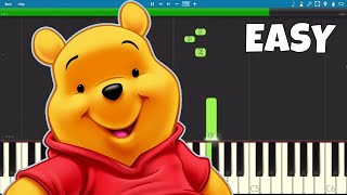 Winnie The Pooh Theme Song - EASY Piano Tutorial