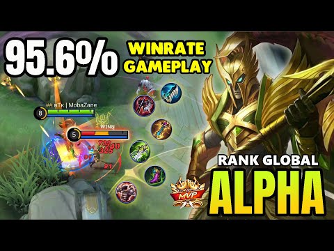 95.6% WINRATE !! ALPHA GAMEPLAY & BEST BUILD 2021 ~ ALPHA TOP GLOBAL ~ ALPHA MOBILE LEGENDS