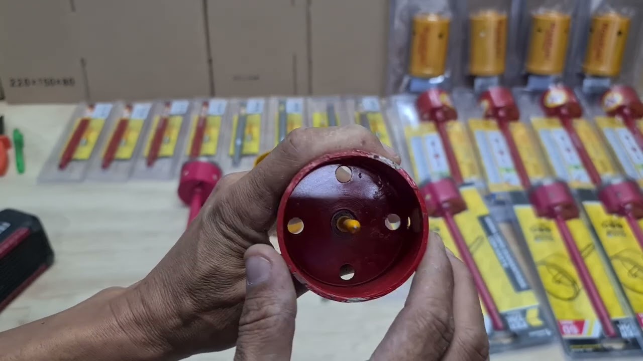 Serra copo para instalação de ar-condicionado split - Detalhes - Curso refrigeração Viana