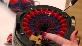 Socken auf der Addi Express komplett mit Ferse und Spitze gekurbelt!