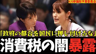 【参政党】政府が絶対に認めない消費税の闇を国会でバラす！これが現実です。【神谷宗幣】#参政党 #神谷宗幣 #消費税 #消費税減税 #塩入清香
