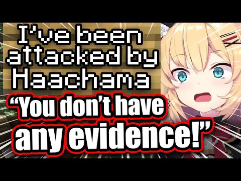 holoyume - VTuber ENG Subs ホロ夢 - Haachama Boasts About Peko Tower Attack Then Denies All Charges - Minecraft 【ENG Sub Hololive】