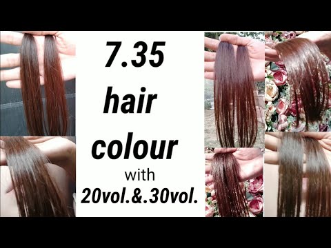 7.35 hair colour with 20vol.&.30vol. देखो कैसा कॉलर आता है blond gold mohogni .Salon time with Firoz