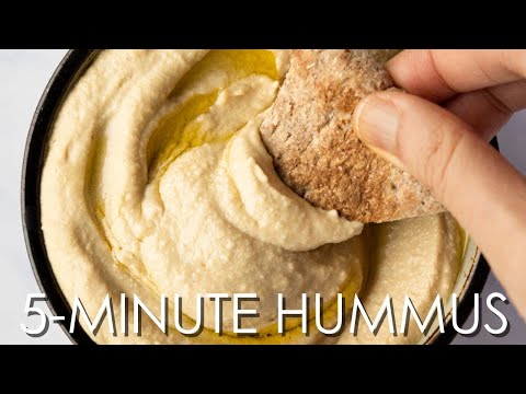 The BEST and EASIEST Hummus | Say Bye to Store-Bought Hummus | No Garlic, Vegan