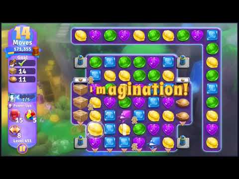 Wonka's World of Candy Level 451 - NO BOOSTERS + FULL STORY 🍫 | SKILLGAMING ✔️