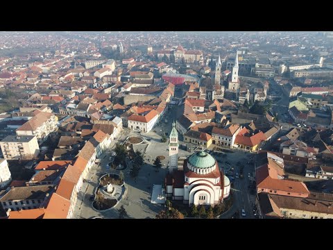 Centrul istoric din Orăștie, imagini aeriene