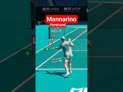 🎾 Mannarino’s Forehand Explained: The Lowest String Tension on Tour