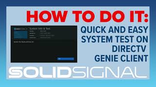 Quick and easy: Test your DIRECTV Genie client!