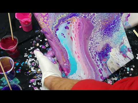 Cell-tastic flip cup pouring technique