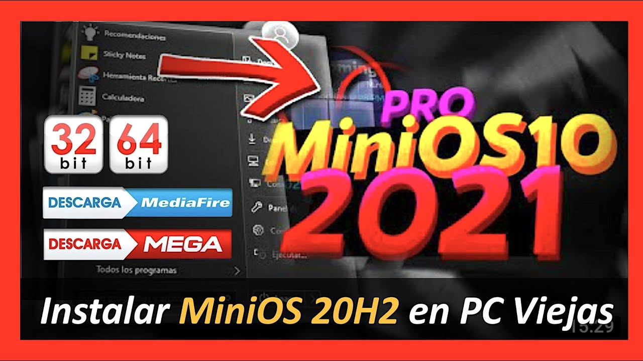 ✅ Nuevo Windows MiniOS 10 Pro 2021 versión 20H2 ✅ ¡Máximo Rendimiento! ¡Para PC viejas!⚡