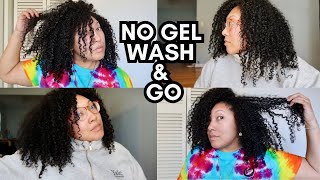 *NO GEL* WASH AND GO for THICK CURLY HAIR