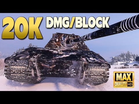 E 100: Dry and loaded for 20k damage & block - World of Tanks