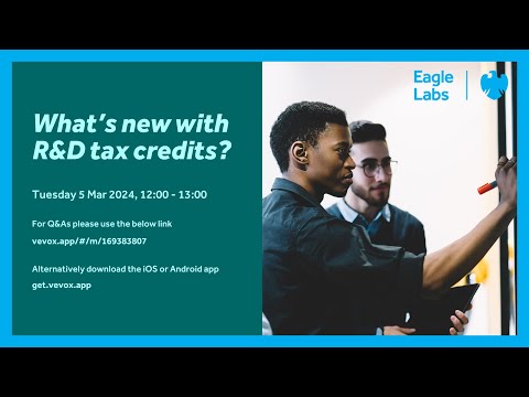 What's new with R&D tax credits? - YouTube