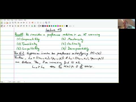 Mathematical Finance: L19 - Utility functions
