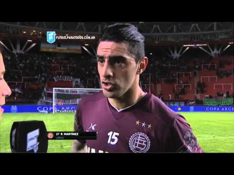 "Nos da prestigio y confianza". Independiente 0 - Lanús 2. 8vos de final. Copa Argentina 2015. FPT