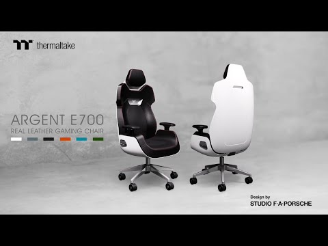Žaidimų kėdė Thermaltake Argent E700 Gaming Chair, Juoda video