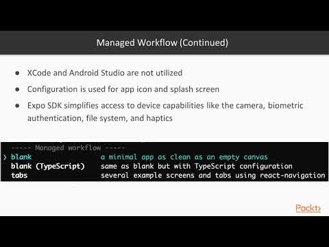React Native Projects Setting Up Reviewing a Project Created with Expo | packtpub com