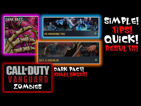 CALL OF DUTY VANGUARD ZOMBIES DARK PACT CHALLENGES ICE KNOWING YOU & GOT A GREMLIN CALLING CARDS