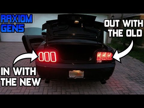 NEW LED TAIL LIGHTS FOR MY BIRTHDAY!! RAXIOM GEN5 INSTALL (05-09 Mustang)