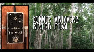 Video thumbnail for Donner Vintaverb Stereo Reverb Pedal Demo by I Dream of Pedals