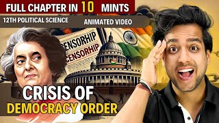 Crisis of democratic order class 12 one shot | Democratic Resurgence class 12 political science |