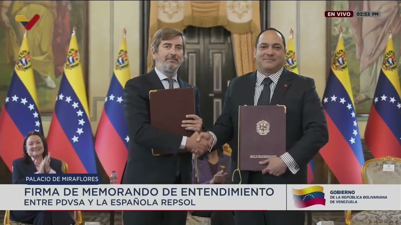 Pdvsa y Repsol firman memorando de entendimiento en petróleo y gas, 16 de junio 2026