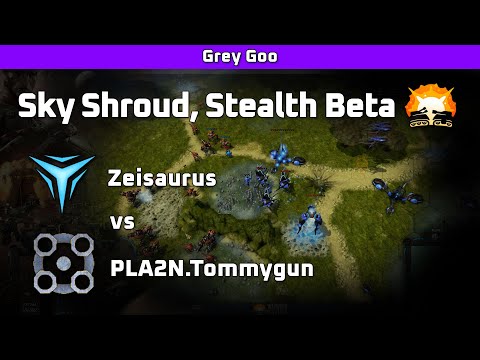 Grey Goo: Zeisaurus (Shroud) vs Tommygun (Beta) - Sky Shroud, Stealth Beta