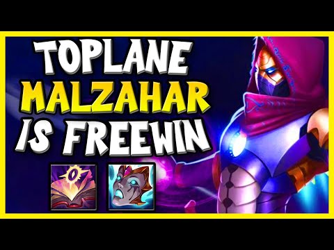 Toplane Malzahar Is Free Win| Road to rank 1 (#6) | Malzahar Top Guide | Season 11 League of Legends