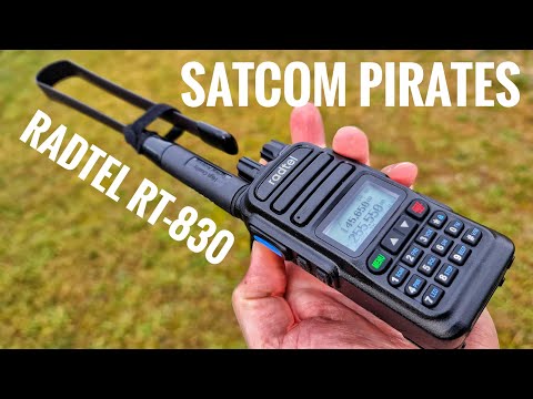 SATCOM PIRATES received on the Radcom RT-830 trx and Radcom 771-3 Tactical Antenna