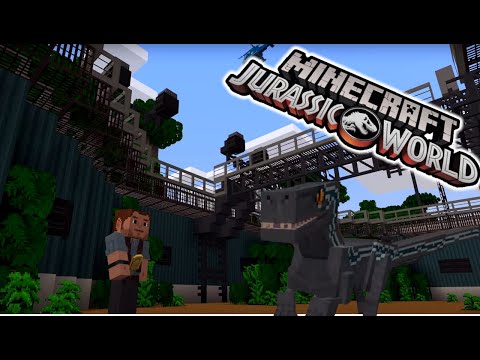 Meeting BLUE And OWEN! - Minecraft Jurassic World DLC ep.2