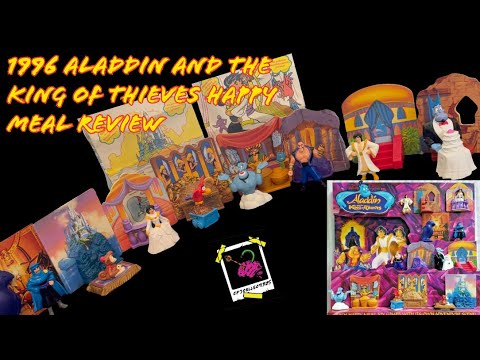 Giocattoli Happy Meal di Aladdin e il re dei ladri di McDonald's del 1996 - Recensione del set co...