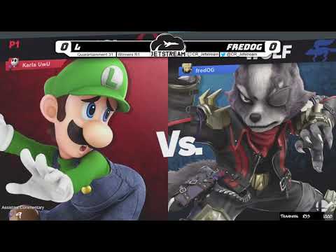 Quarantainment 31 Winners R1 - FredOG (Wolf) Vs. L (Luigi) Smash Ultimate - SSBU