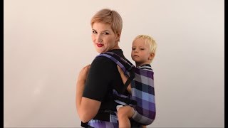 Zakładanie i zdejmowanie nosidełka Luna Dream - pozycja na plecach (baby carrier tutorials: back)