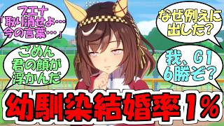 『幼馴染と結婚する確率…1％→ブエナビスタ「は？」』に対するみんなの反応【ウマ娘プリティーダービー】
