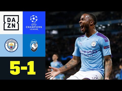 Sterling-Hattrick und Agüero-Doppelpack: Man City - Atalanta 5:1 | UEFA Champions League | DAZN
