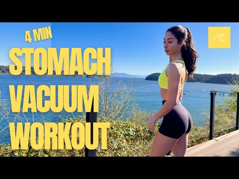 4 MIN STOMACH VACUUM WORKOUT -- move with leila