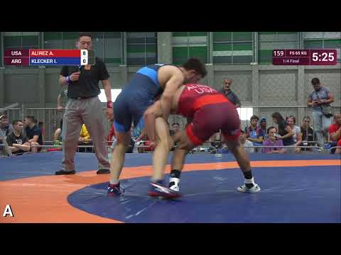 1/4 FS - 65 kg: A. ALIREZ (USA) v. I. KLECKER (ARG)
