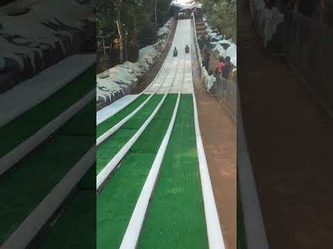snow sliding in GRS #waterpark #grs #fun
