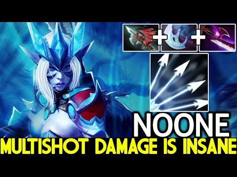 NOONE [Drow Ranger] Multishot Damage is Insane Imba Mid Dota 2