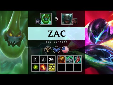 Zac Support vs Pyke - NA Diamond Patch 25.17