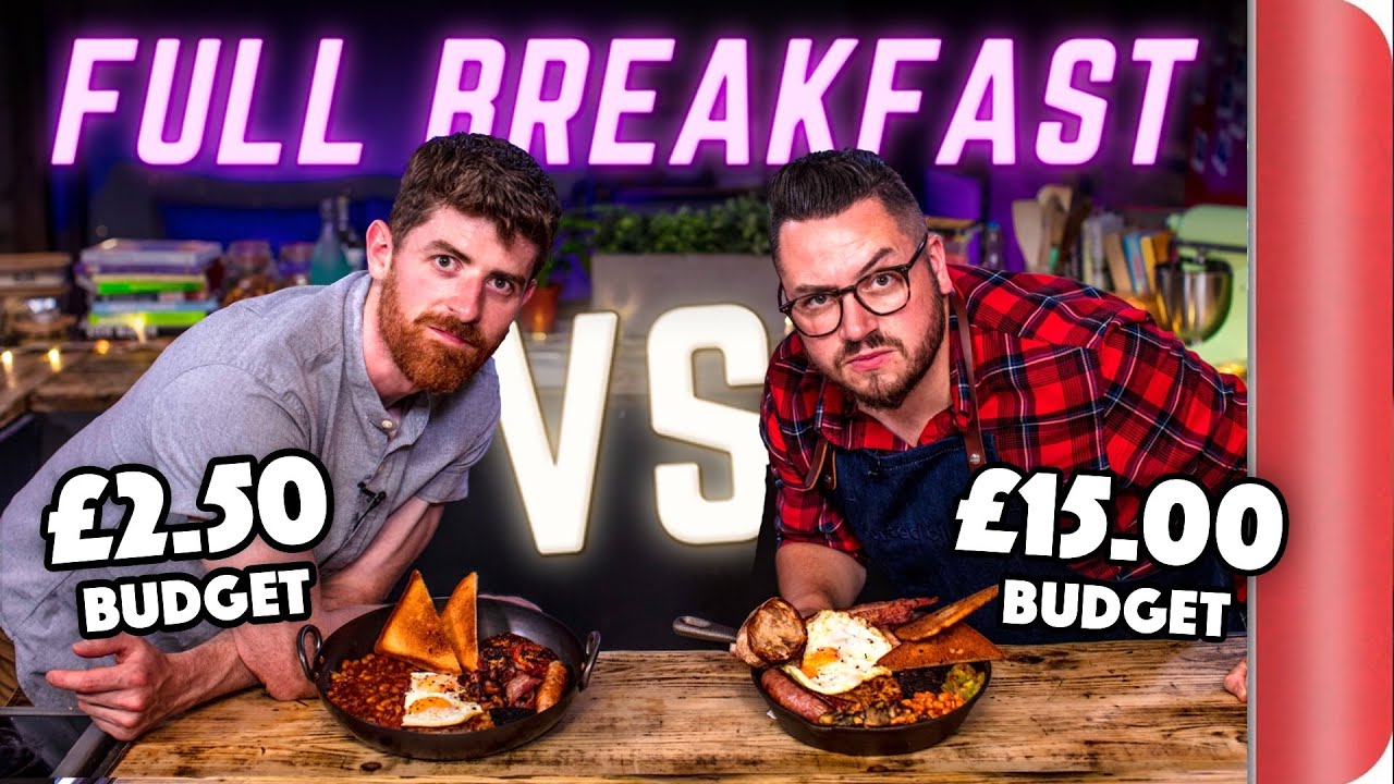 FULL BREAKFAST BUDGET BATTLE CHEF ( 2. 50 Budget) vs NORMAL ( 15 Budget)