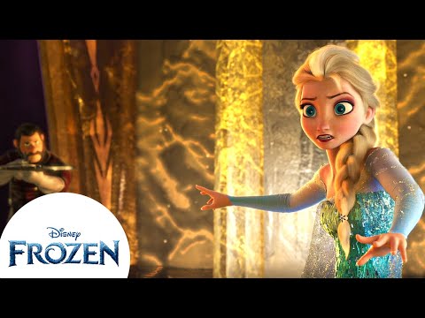 Elsa Defends Against Hans and His Soldiers | Frozen