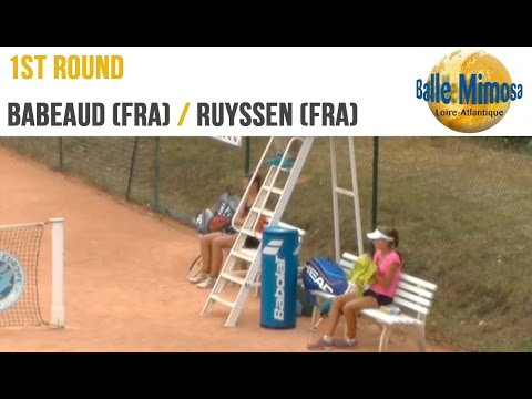 BABEAUD (FRA) vs RUYSSEN (FRA) Round 1 -  Center court