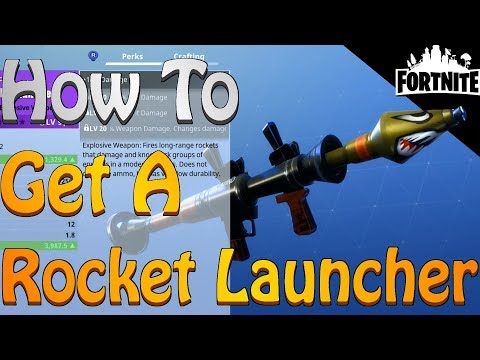 FORTNITE - How I Got The Rocket Launcher Schematic And How To Evolve Weapons Video