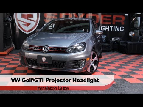 Spyder Auto Installation: 2010-13 VW Golf/GTI Mk VI Projector Headlights (Non-HID)