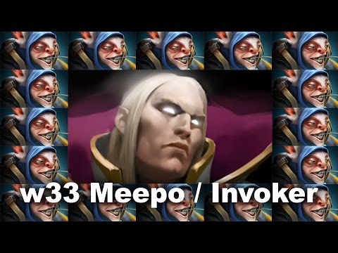 w33 Meepo / Invoker 8000 MMR Dota 2