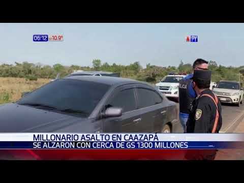 Millonario asalto en Caazapá
